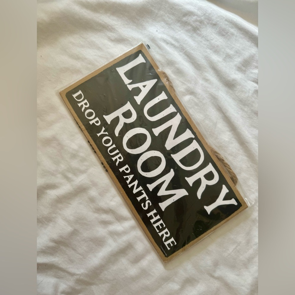 Love & Laughter Wooden Signs: Laundry Room Sign